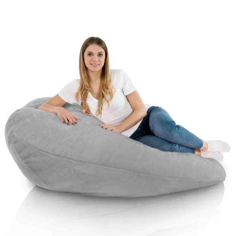 Sitzsack mit Rückenlehne XXL Drop - Yeti Kunstfell – Ansicht 6