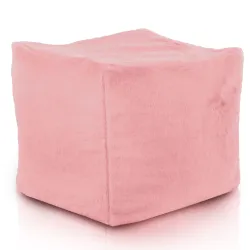 Pouf Sitzwürfel Quadratisch - Yeti Kunstfell