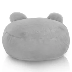 Runder Fußhocker für Kinder Teddy - Yeti Kunstfell – Ansicht 4