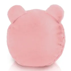 Runder Fußhocker für Kinder Teddy - Yeti Kunstfell