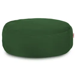 Runder Fußhocker - Soft-Velours