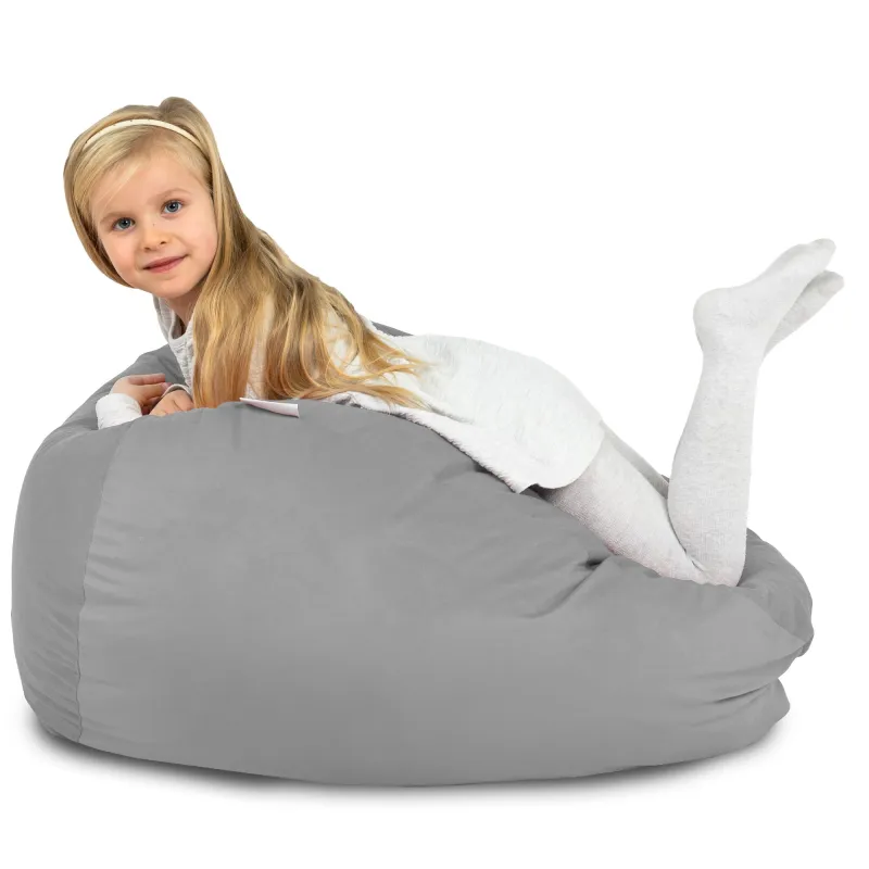Kinder-Sitzsack L - Soft-Velours – Ansicht 76