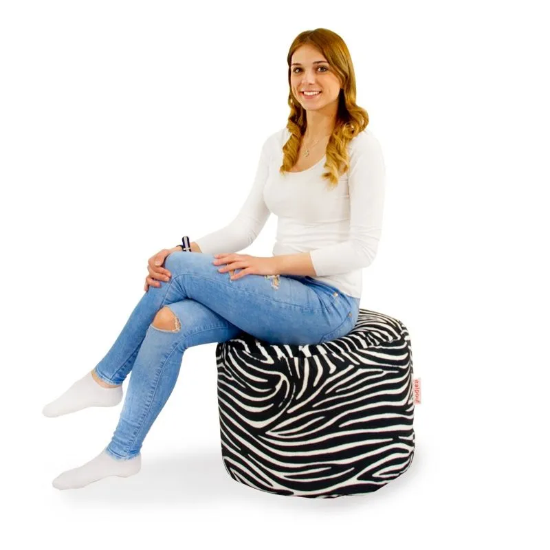 Pouf Runder Sitzhocker Zylinder - Premium Print-Stoff – Ansicht 14