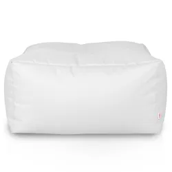 Stylischer weißer Hocker Tisch für moderne Gartendekoration