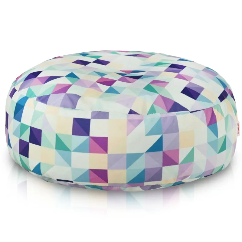 Runder Fußhocker - Premium Print-Stoff – Ansicht 44