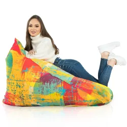 Boden-Sitzsack XL Bermuda - Premium Print-Stoff – Ansicht 85