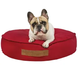 Rundes Hundebett und Katzenbett 50 cm - Soft-Velours – Ansicht 30