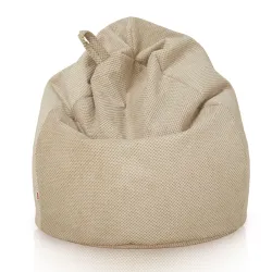 Beige Dot Sitzsack Kinder