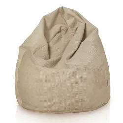 Beige Dot Sitzsack XL