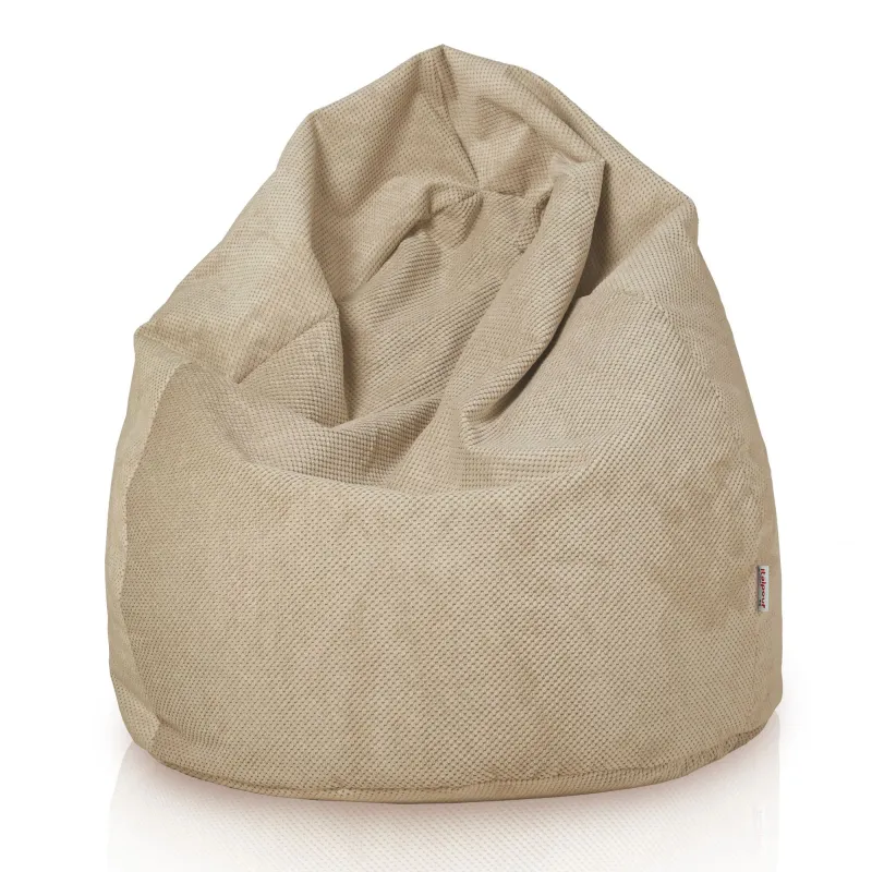 Beige Dot Sitzsack XL