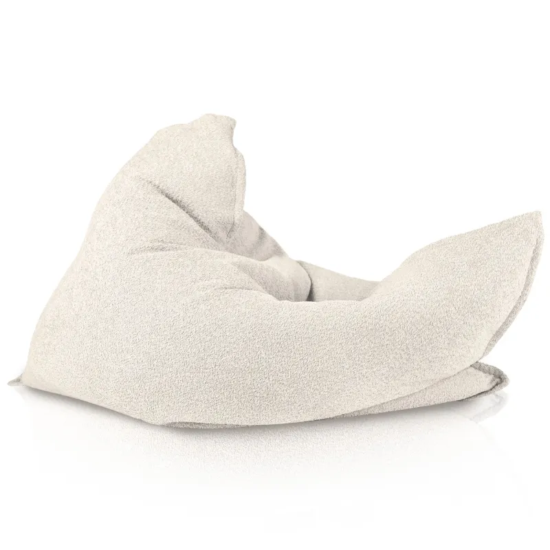 Ecru boucle kindersitzkissen XL