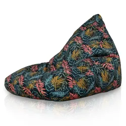 Boden-Sitzsack XL Bermuda - Premium Print-Stoff