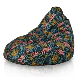 Sitzsack mit Rückenlehne XXL Drop - Premium Print-Stoff