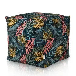 Pouf Sitzwürfel Quadratisch - Premium Print-Stoff