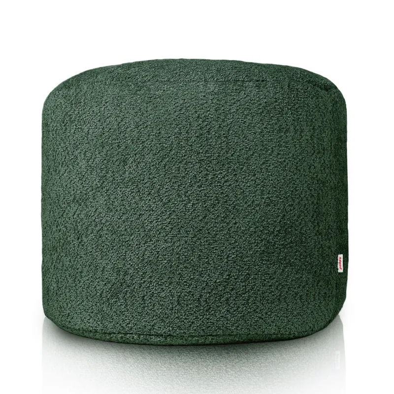 Pouf Runder Sitzhocker Zylinder - Teddy-Bouclé – Ansicht 2