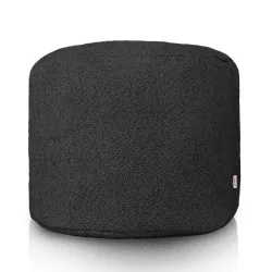 Pouf Runder Sitzhocker Zylinder - Teddy-Bouclé – Ansicht 2