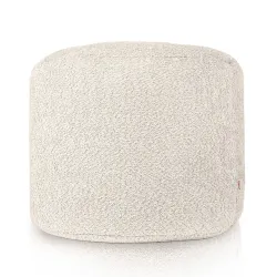 Pouf Runder Sitzhocker Zylinder - Teddy-Bouclé – Ansicht 2