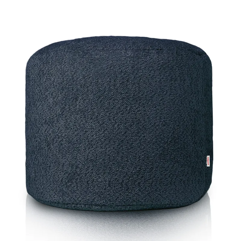 Pouf Runder Sitzhocker Zylinder - Teddy-Bouclé – Ansicht 2