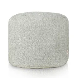Pouf Runder Sitzhocker Zylinder - Teddy-Bouclé – Ansicht 2
