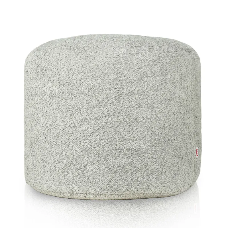 Pouf Runder Sitzhocker Zylinder - Teddy-Bouclé – Ansicht 2