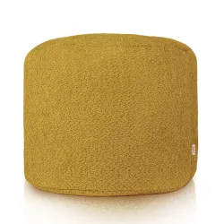 Pouf Runder Sitzhocker Zylinder - Teddy-Bouclé – Ansicht 2