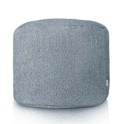 Pouf Runder Sitzhocker Zylinder - Teddy-Bouclé – Ansicht 2
