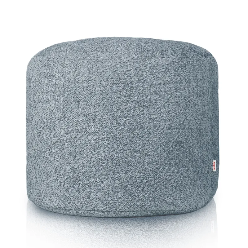Pouf Runder Sitzhocker Zylinder - Teddy-Bouclé – Ansicht 2