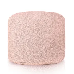 Pouf Runder Sitzhocker Zylinder - Teddy-Bouclé – Ansicht 2
