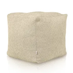Pouf Sitzwürfel Quadratisch - Teddy-Bouclé