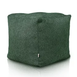 Pouf Sitzwürfel Quadratisch - Teddy-Bouclé