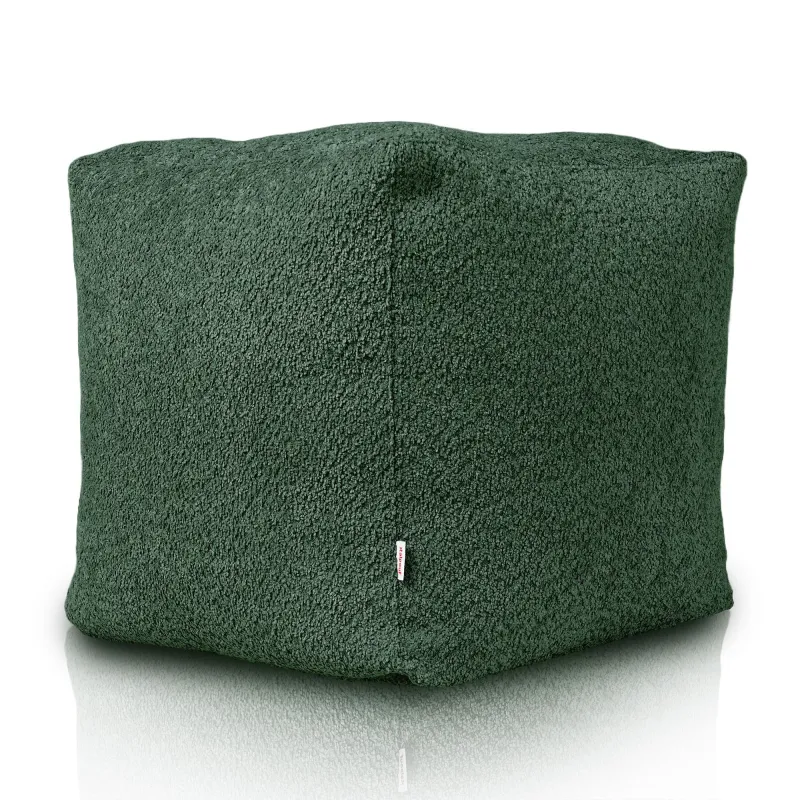 Pouf Sitzwürfel Quadratisch - Teddy-Bouclé – Ansicht 3