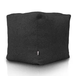 Pouf Sitzwürfel Quadratisch - Teddy-Bouclé – Ansicht 3