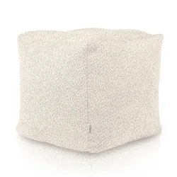 Pouf Sitzwürfel Quadratisch - Teddy-Bouclé
