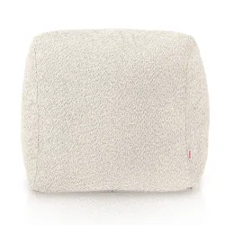 Pouf Sitzwürfel Quadratisch - Teddy-Bouclé – Ansicht 2
