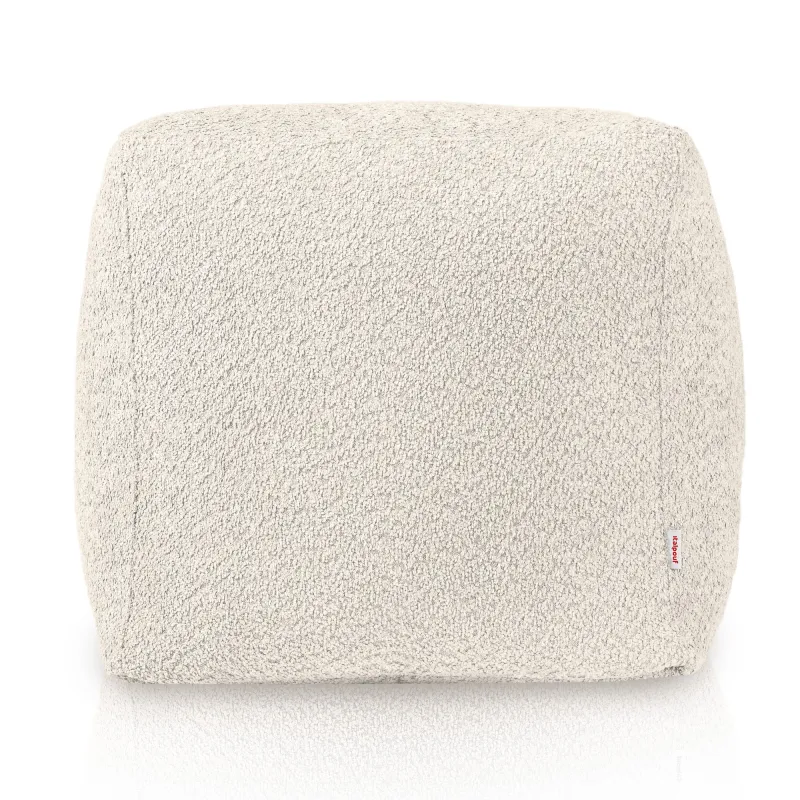 Pouf Sitzwürfel Quadratisch - Teddy-Bouclé – Ansicht 2