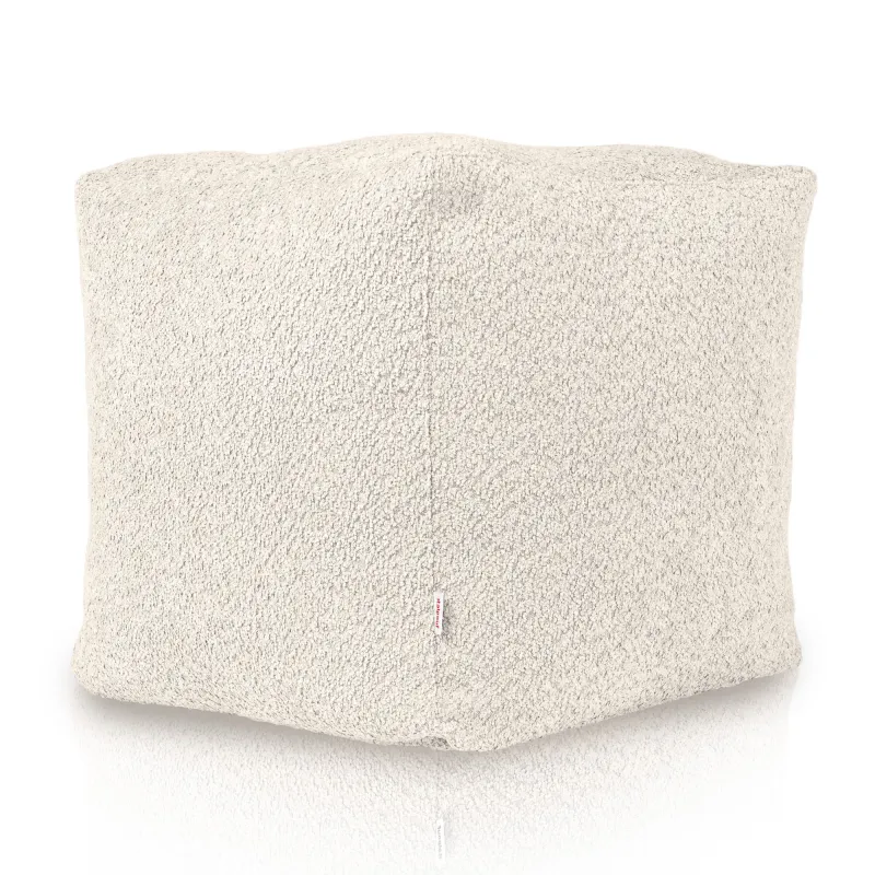 Pouf Sitzwürfel Quadratisch - Teddy-Bouclé – Ansicht 3