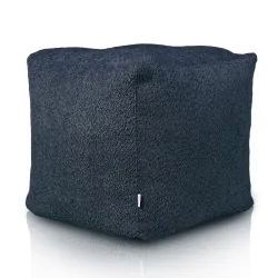 Pouf Sitzwürfel Quadratisch - Teddy-Bouclé