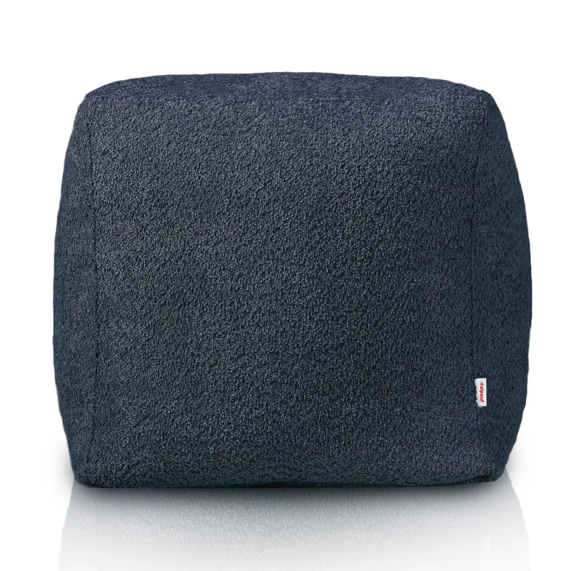 Pouf Sitzwürfel Quadratisch - Teddy-Bouclé – Ansicht 2