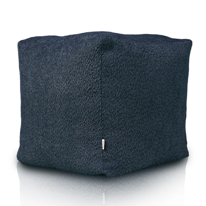 Pouf Sitzwürfel Quadratisch - Teddy-Bouclé – Ansicht 3