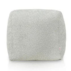 Pouf Sitzwürfel Quadratisch - Teddy-Bouclé – Ansicht 2