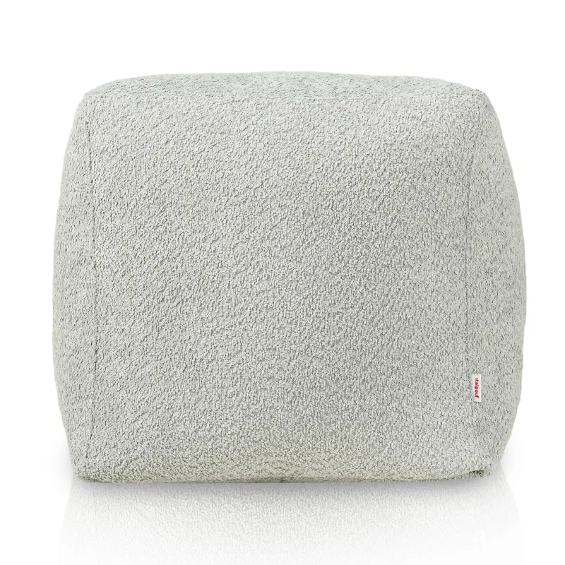 Pouf Sitzwürfel Quadratisch - Teddy-Bouclé – Ansicht 2