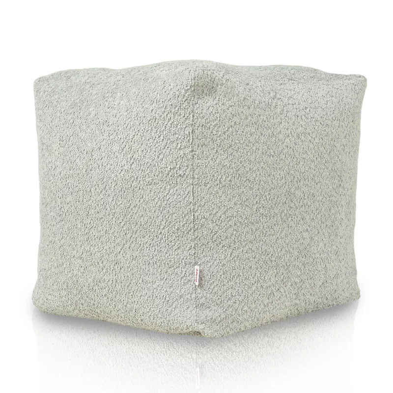 Pouf Sitzwürfel Quadratisch - Teddy-Bouclé – Ansicht 3
