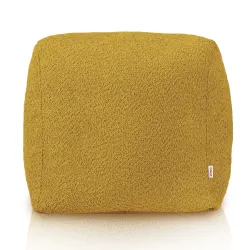 Pouf Sitzwürfel Quadratisch - Teddy-Bouclé – Ansicht 2