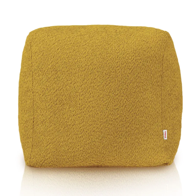 Pouf Sitzwürfel Quadratisch - Teddy-Bouclé – Ansicht 2