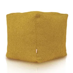 Pouf Sitzwürfel Quadratisch - Teddy-Bouclé – Ansicht 3