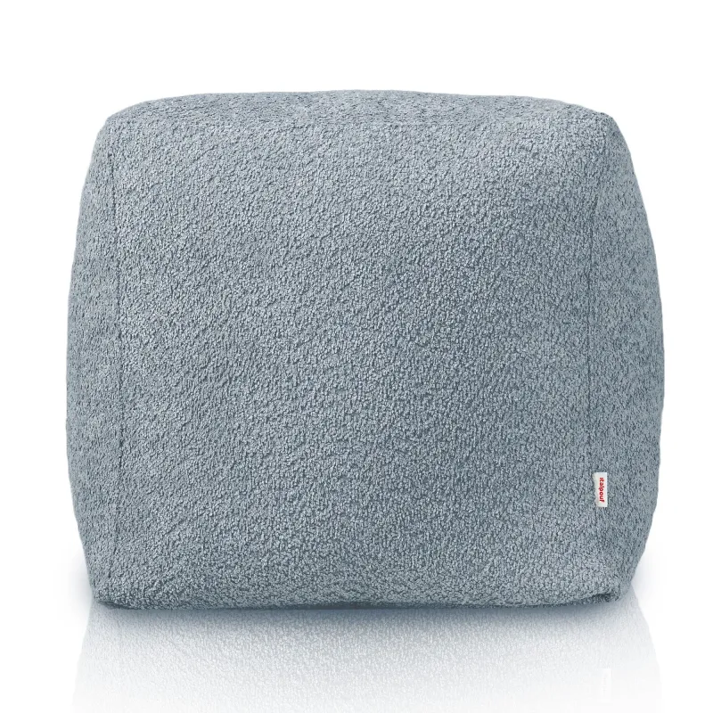 Pouf Sitzwürfel Quadratisch - Teddy-Bouclé – Ansicht 2