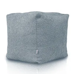 Pouf Sitzwürfel Quadratisch - Teddy-Bouclé – Ansicht 3