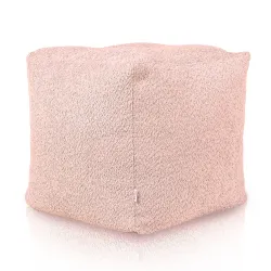 Pouf Sitzwürfel Quadratisch - Teddy-Bouclé