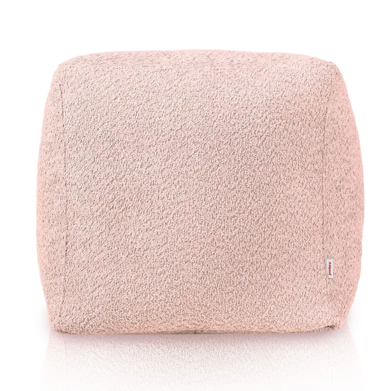 Pouf Sitzwürfel Quadratisch - Teddy-Bouclé – Ansicht 2