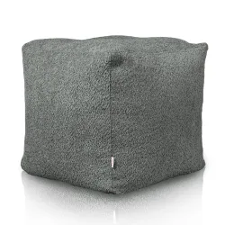 Pouf Sitzwürfel Quadratisch - Teddy-Bouclé